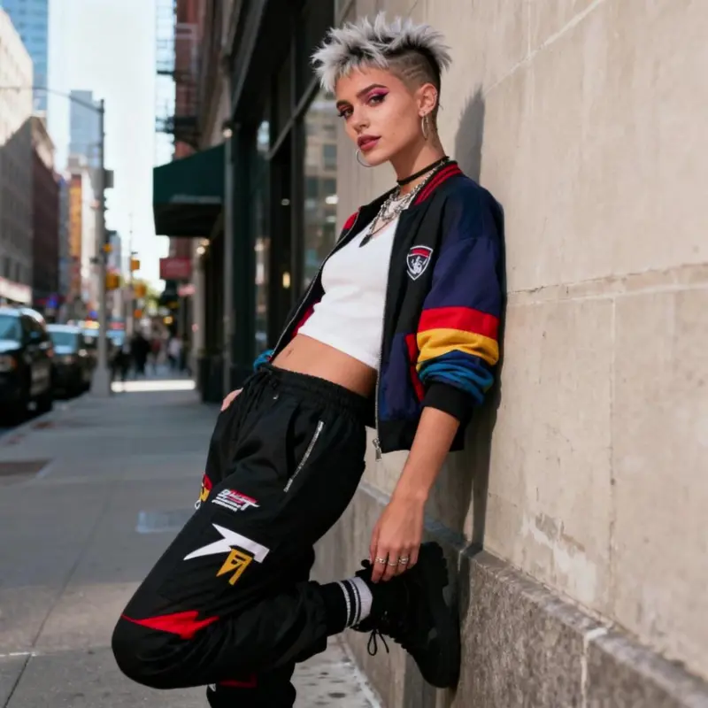 Social media creator photo with stylish signature watermark and handle for content protection